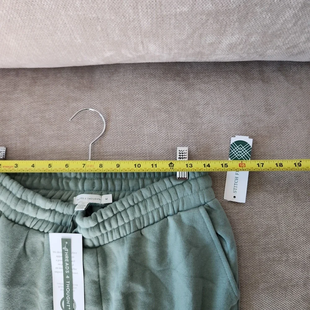 Threads 4 Thought Light Green Medium Kevin Peached Eco Fleece Pants NWT